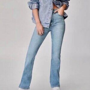 Aritzia Denim Forum The Bailey High Rise Boot 26L